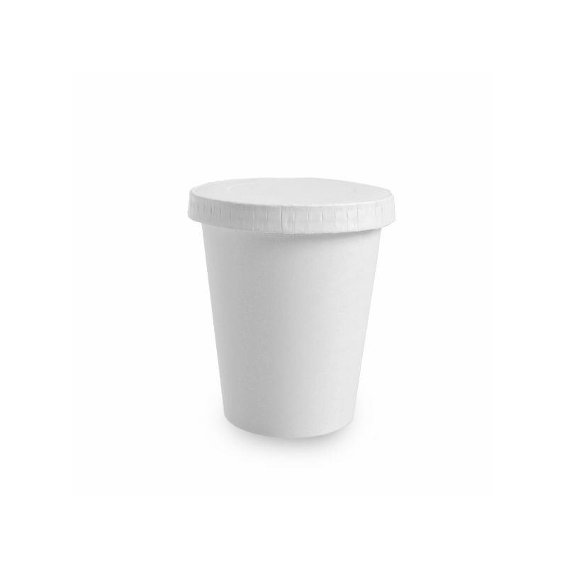 Copo de Papel Biodegradável com Tampa 240ml